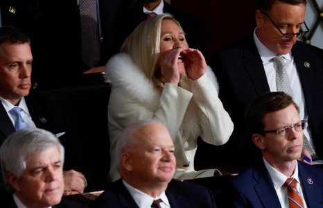 U.S. President Joe Biden delivers State of the Union address at the U.S. Capitol in Washington