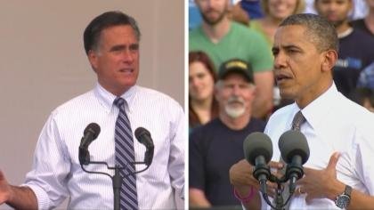 Mitt Romney and Barack Obama
