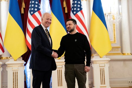 U.S. President Joe Biden visits Kyiv