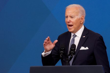 U.S. President Joe Biden delivers remarks, in Washington