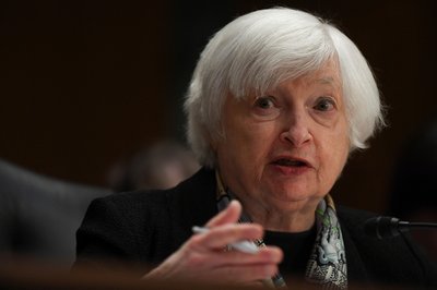 U.S. Treasury Secretary Janet Yellen testifies before Senate panel, on Capitol Hill in Washington