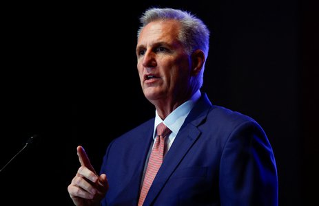 U.S. House Speaker Kevin McCarthy addresses 5th annual Congressional Hackathon on Capitol Hill in Washington