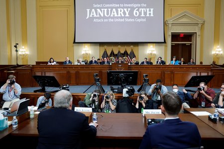 U.S. House Select Committee holds public hearing to investigate the January 6 Attack on the United States Capitol, in Washington