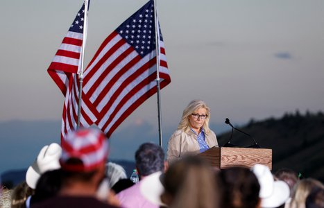 Primary election night party of Republican candidate U.S. Representative Liz Cheney in Jackson