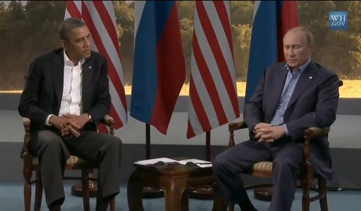 Vladimir Putin and Barack Obama