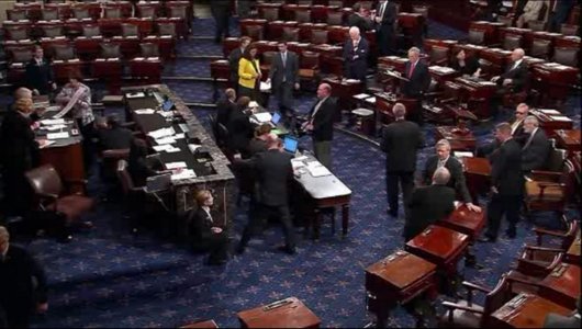 Senate floor 5/12/15, trade bill. [CNN]