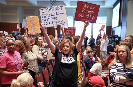 A Virginia School board meeting reflects a battle playing out across the country over a once-obscure academic doctrine known as Critical Race Theory, in Ashburn
