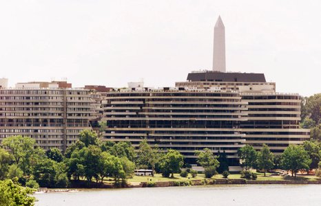 The Watergate hotel and condominium complex pictured on the Potomac River in Washington, June 17, 20..