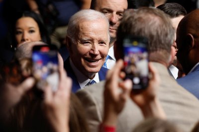 U.S. President Joe Biden visits George E. Wahlen Department of Veterans Affairs Medical Center in Salt Lake City