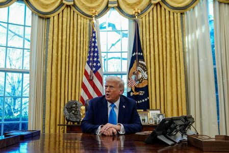 U.S. President Donald Trump at the Oval Office in the White House