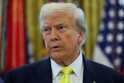 U.S. President Trump makes an announcement on the economy, at the White House