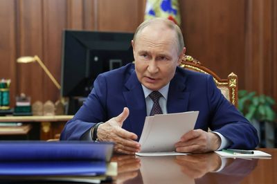 Russia's President Putin chairs a meeting in Moscow