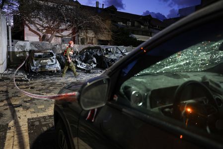 Aftermath of Iranian missile barrages in Nahariya